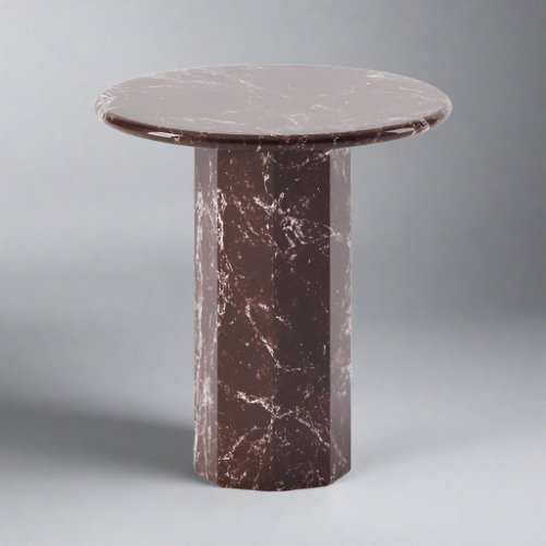 EPICO ROSSO LEVANTO SIDE TABLE FRONT - CASA DI ANDI