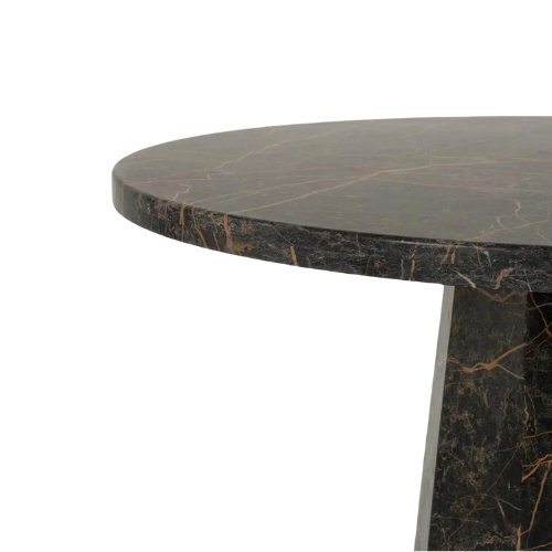 LUCIA SAINT LAURENT MARBLE ROUND DINING TABLE EDGE - CASA DI ANDI