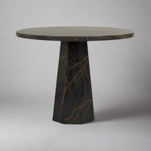 LUCIA SAINT LAURENT MARBLE ROUND DINING TABLE  SIDE - CASA DI ANDI