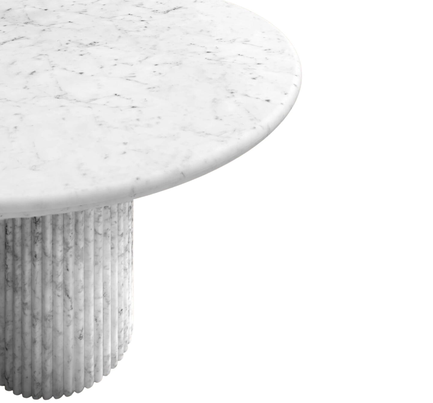 DOMINIO CARRARA WHITE MARBLE DINING TABLE - CASA DI ANDI