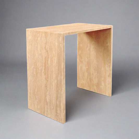 TRAVERTINE CONSOLE TABLE - CASA DI ANDI