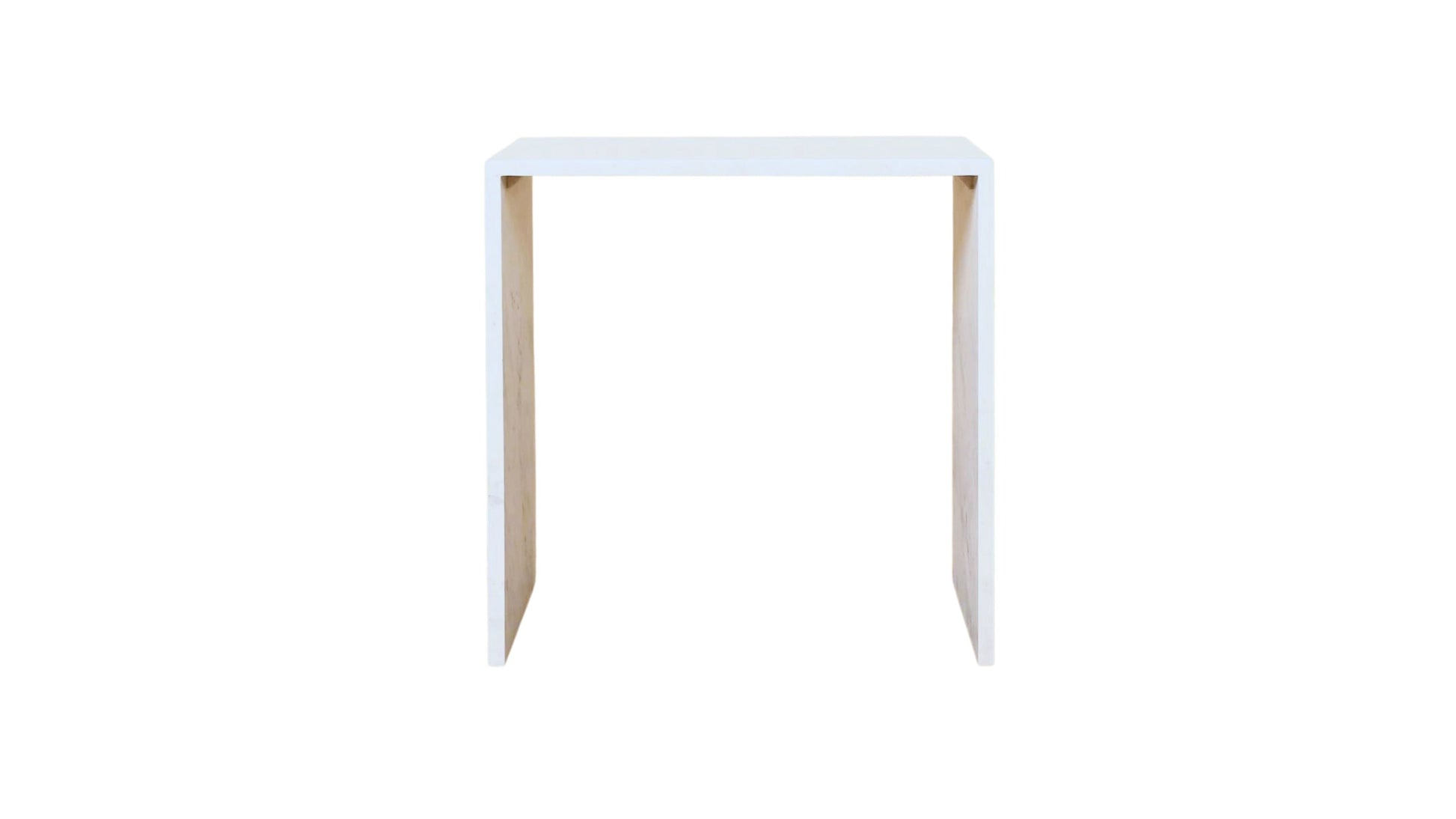 WHITE MUGLA CONSOLE TABLE FRONT - CASA DI ANDI